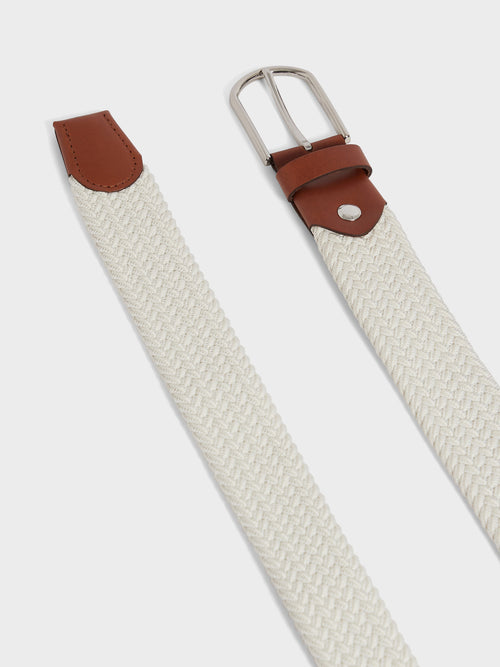 Ceinture tressée écrue - 2 - Father & Sons   - 13 