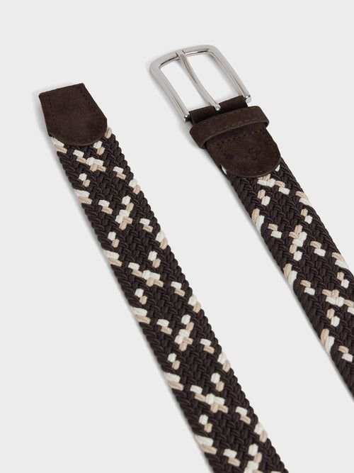 Ceinture tressée marron foncé - 2 - Father & Sons   - 6 