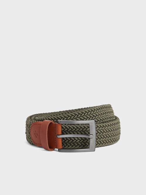 Ceinture tressée kaki - Father & Sons   - 1 