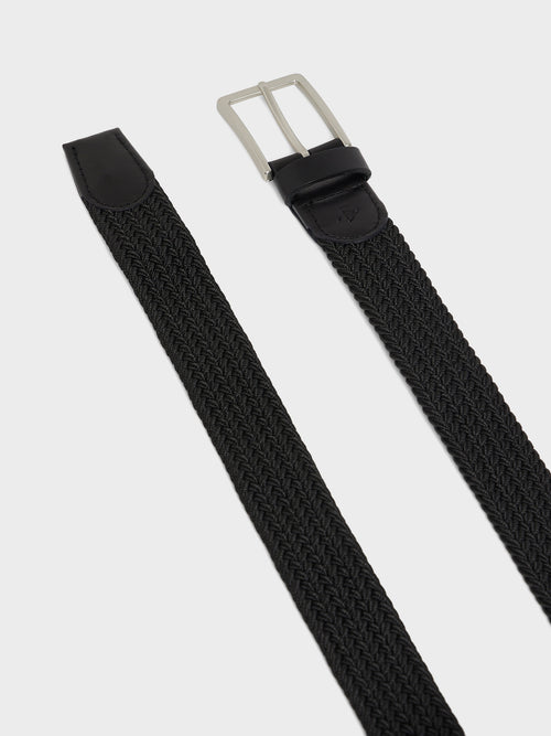 Ceinture tressée noire - Father & Sons   - 2 
