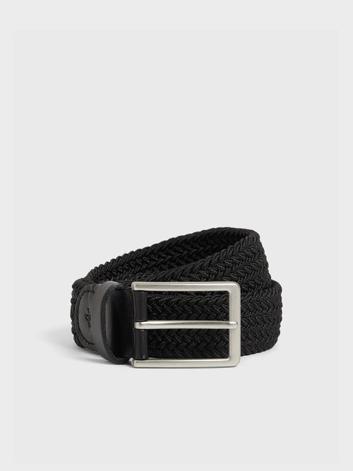 Ceinture tressée noire - Father & Sons   - 1 