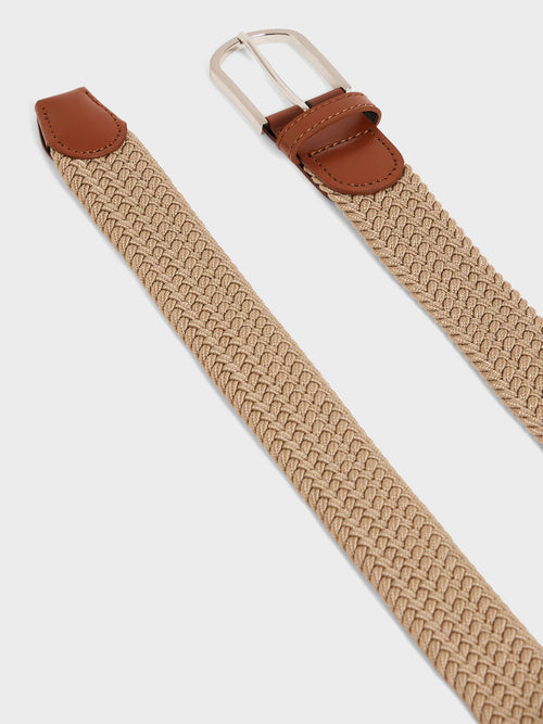 Ceinture tressée beige - 2 - Father & Sons   - 9 