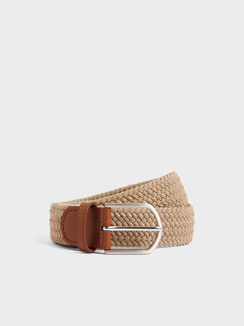 Ceinture tressée beige - 1 - Father & Sons   - 9 