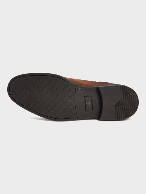 Bottines Chelsea en cuir nubuck camel - Father & Sons   - 3 