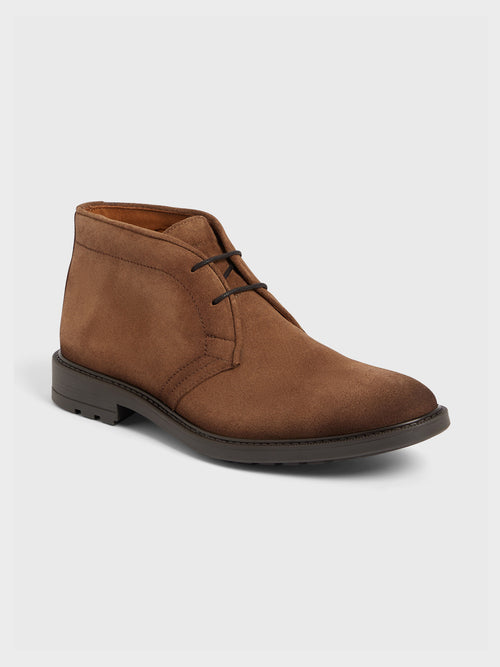 Boots en cuir nubuck camel - Father & Sons   -  