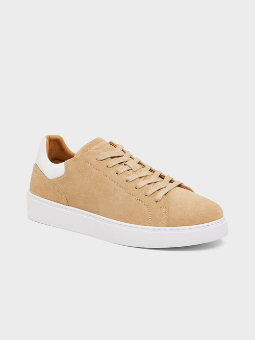 Baskets en cuir nubuck beige - 1 - Father & Sons   - 12 
