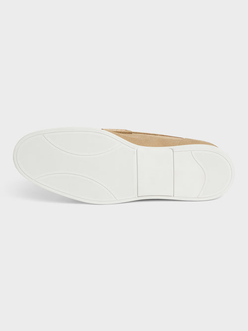 Mocassins en cuir nubuck beige - Father & Sons   - 3 