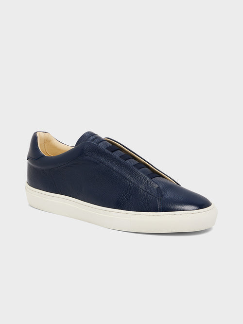 Baskets en cuir bleu marine - 1 - Father & Sons   - 11 