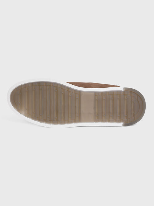 Baskets en cuir nubuck marron - Father & Sons   - 3 