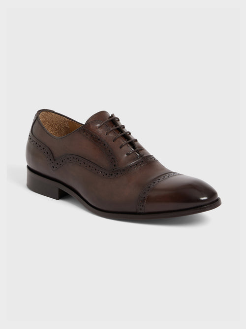 Richelieus en cuir lisse marron - Father & Sons   - 1 