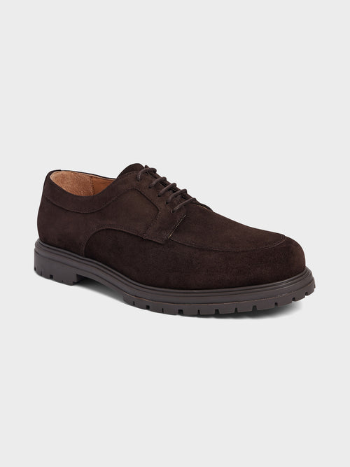 Derbies en cuir nubuck marron - Father & Sons   - 1 