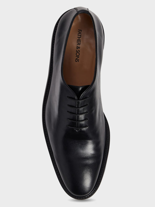 Richelieus en cuir lisse noir - Father & Sons   - 2 