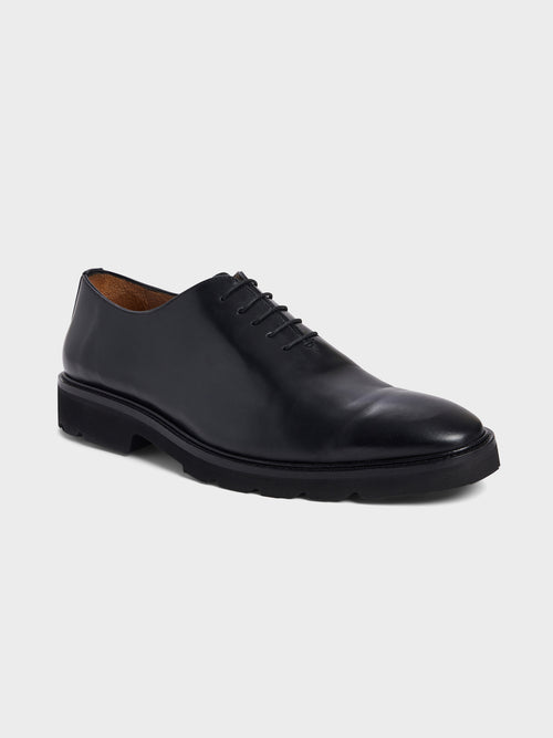 Richelieus en cuir lisse noir - Father & Sons   - 1 