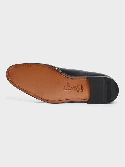 Richelieus en cuir lisse noir - Father & Sons   - 3 