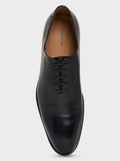 Richelieus en cuir lisse noir - Father & Sons   - 2 