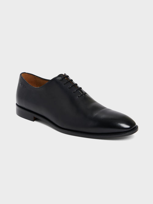 Richelieus en cuir lisse noir - Father & Sons   - 1 