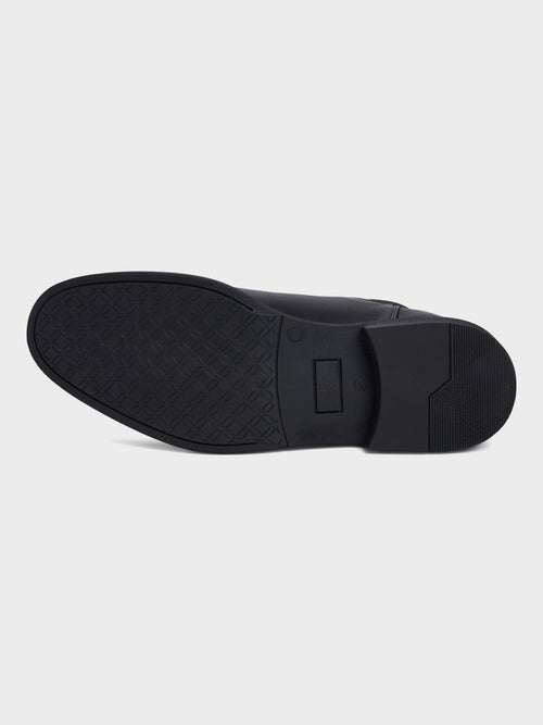 Bottines Chelsea en cuir lisse noir - Father & Sons   - 3 