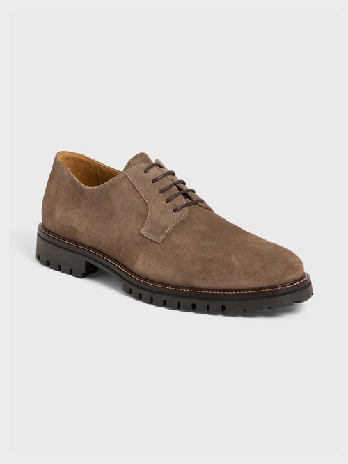 Derbies en cuir nubuck marron - Father & Sons   - 1 