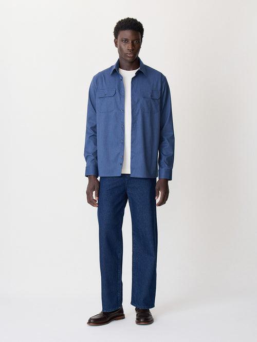 Surchemise bleu indigo - Father & Sons   - 4 