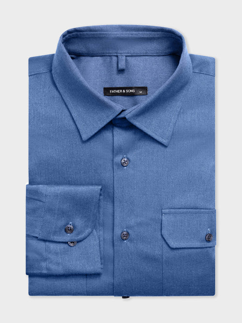 Surchemise bleu indigo - Father & Sons   - 5 