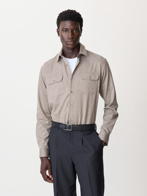 Surchemise marron - 1 - Father & Sons   - 4 