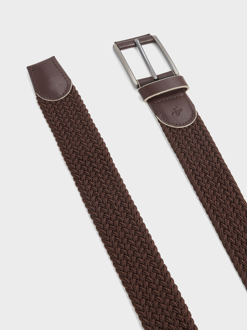 Coffret ceinture tressée marron - Father & Sons   - 3 
