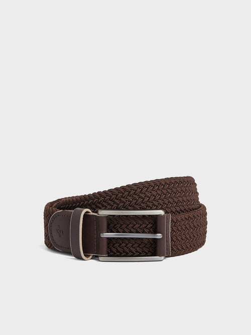 Coffret ceinture tressée marron - Father & Sons   - 2 
