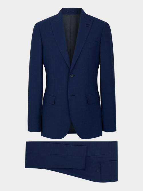 Costume 2 pièces Slim en laine bleu marine - Father & Sons   - 7 