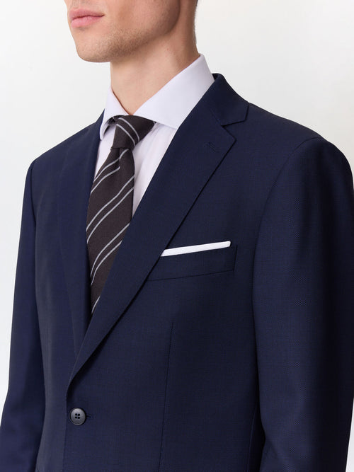 Costume 2 pièces regular en laine bleu marine - Father & Sons   - 3 