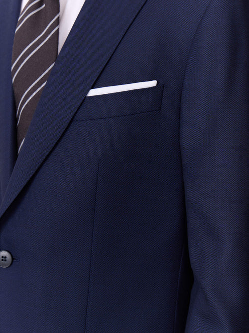 Costume 2 pièces regular en laine bleu marine - Father & Sons   - 5 