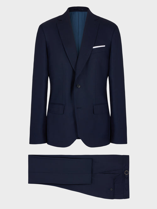 Costume 2 pièces regular en laine bleu marine - 1 - Father & Sons   - 17 