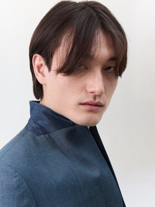 Costume 2 pièces regular en laine bleue - Father & Sons   - 5 