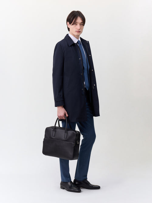 Costume 2 pièces slim en laine bleu chambray - Father & Sons   - 7 