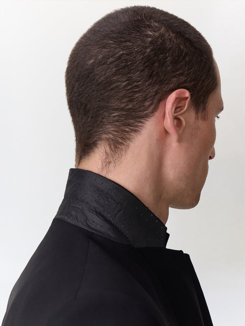 Costume 2 pièces slim en laine noire - Father & Sons   - 4 