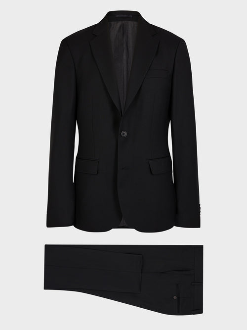 Costume 2 pièces slim en laine noire - 1 - Father & Sons   - 15 