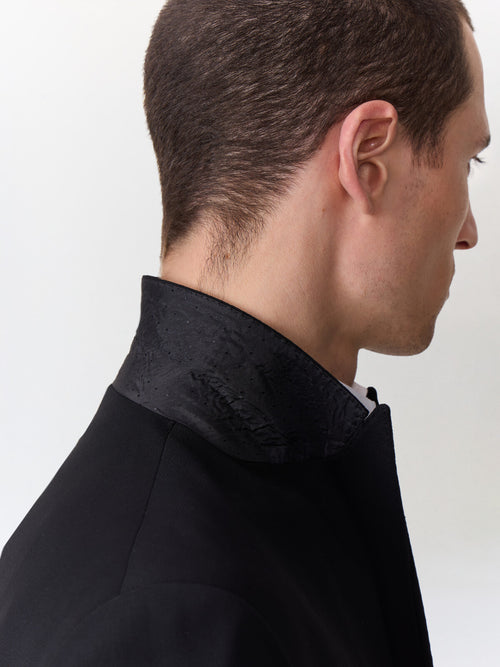 Costume 2 pièces croisé regular en laine noire - Father & Sons   - 4 