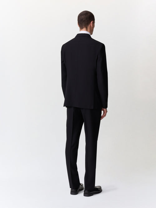 Costume 2 pièces croisé regular en laine noire - 2 - Father & Sons   - 4 