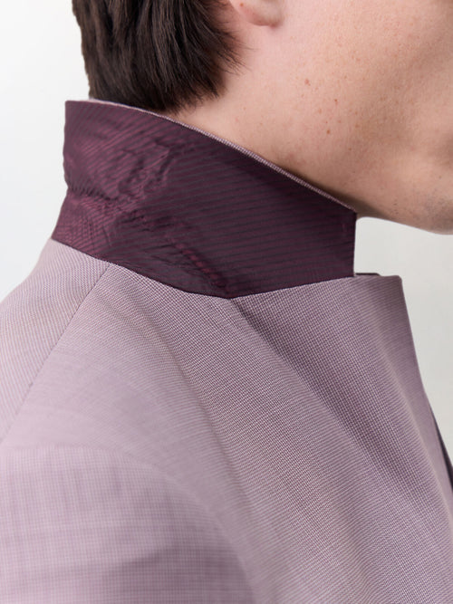 Costume 2 pièces slim en laine violette - Father & Sons   - 4 