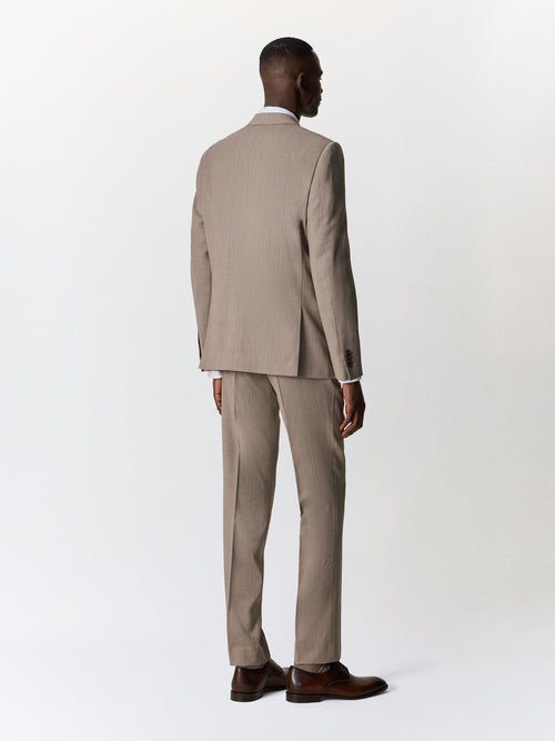 Costume 2 pièces slim en laine marron - 2 - Father & Sons   - 13 