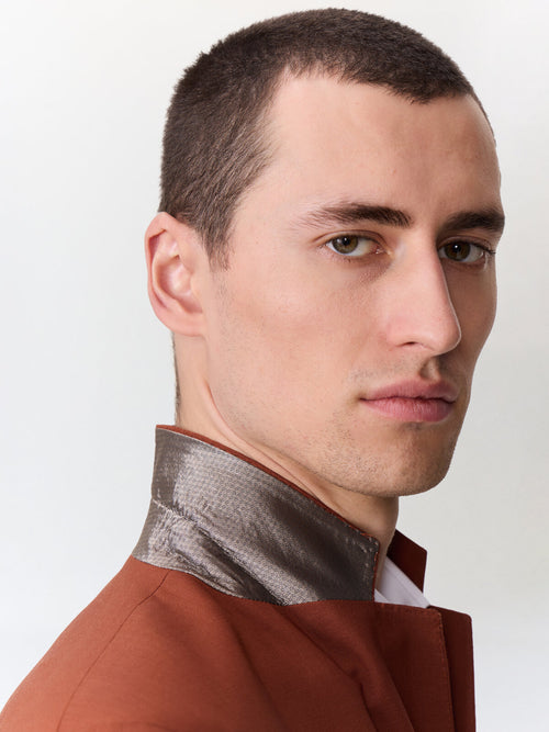 Costume 2 pièces slim en laine terracotta - 2 - Father & Sons   - 2 