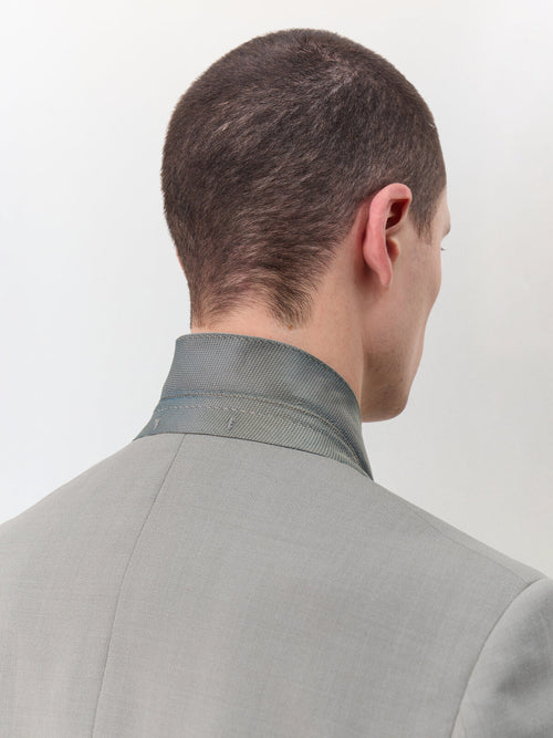 Costume 2 pièces slim en laine mélangée vert d'eau - Father & Sons   - 4 