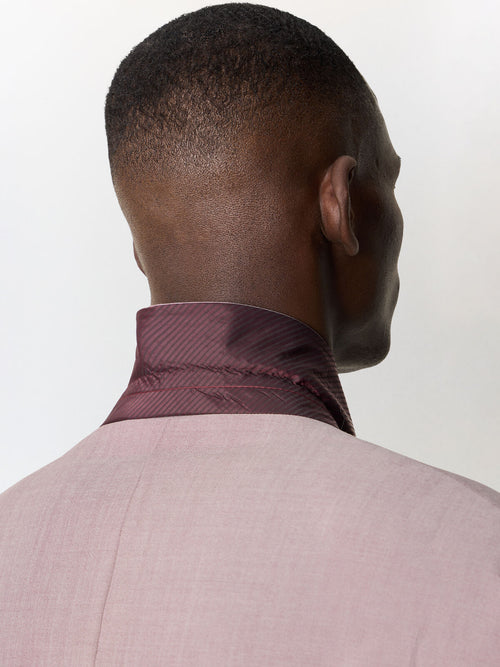 Costume 2 pièces slim en laine stretch violette - Father & Sons   - 5 