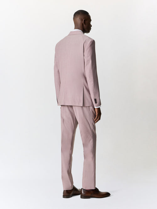 Costume 2 pièces slim en laine stretch violette - 2 - Father & Sons   - 7 