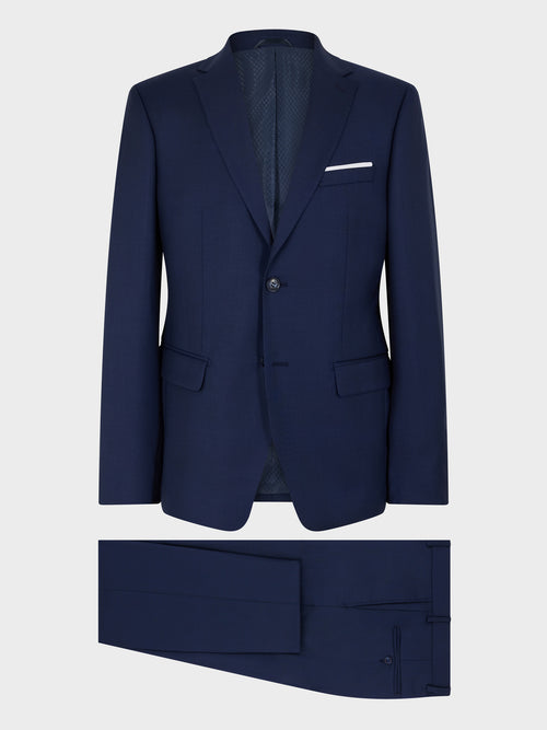 Costume 2 pièces regular en laine Vitale Barberis Canonico bleu marine Prince de Galles - 1 - Father & Sons   - 13 