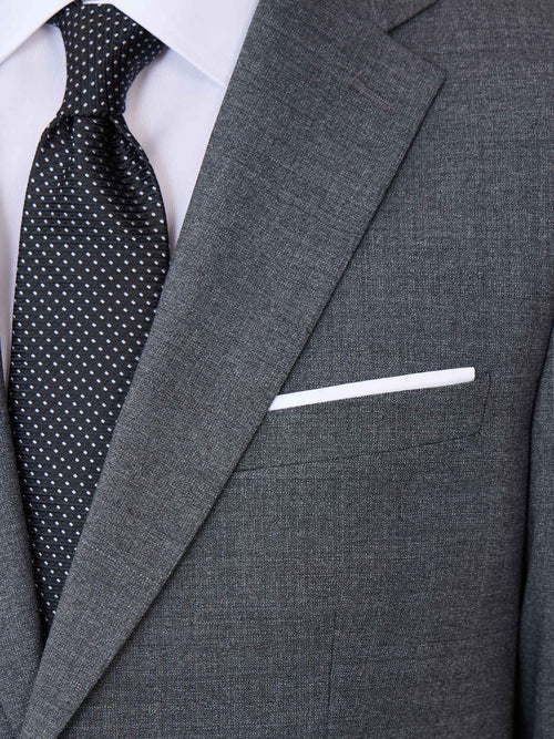 Costume 2 pièces regular en laine Vitale Barberis Canonico grise - Father & Sons   - 5 