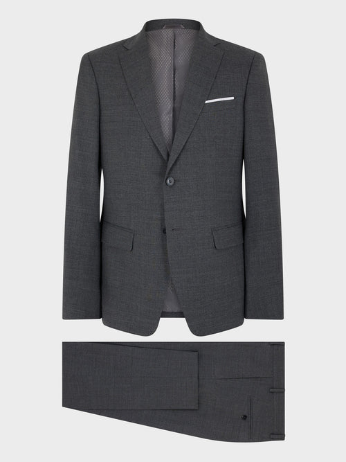 Costume 2 pièces regular en laine Vitale Barberis Canonico grise - 1 - Father & Sons   - 11 