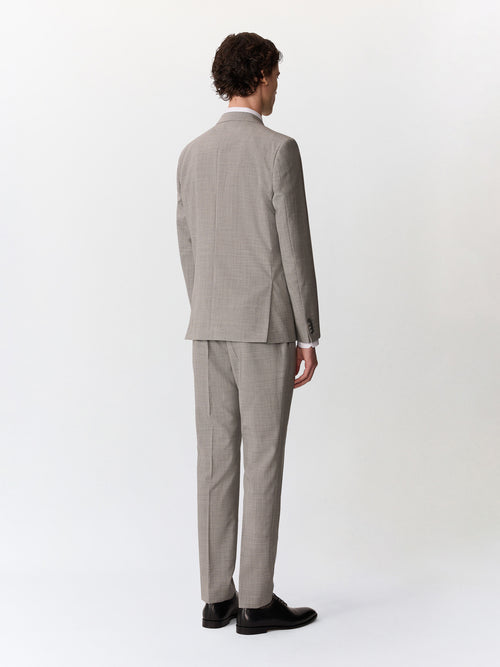 Costume 2 pièces slim en laine grise - Father & Sons   - 2 