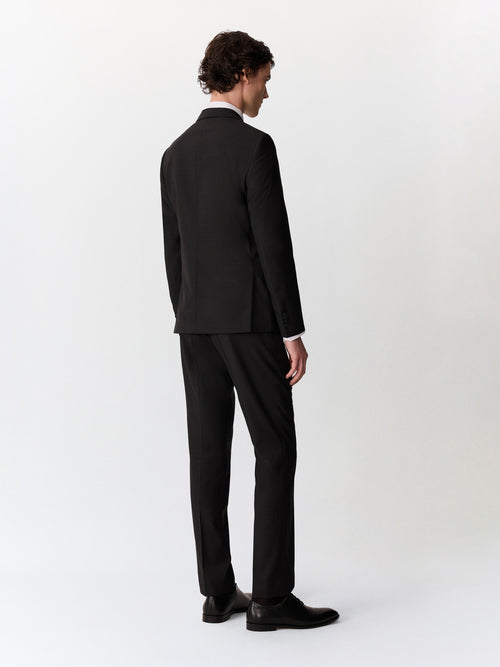 Costume 2 pièces slim en laine noire - Father & Sons   - 2 