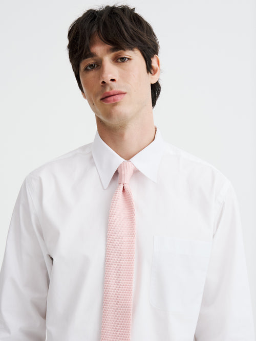 Cravate fine en tricot rose - 2 - Father & Sons   - 10 