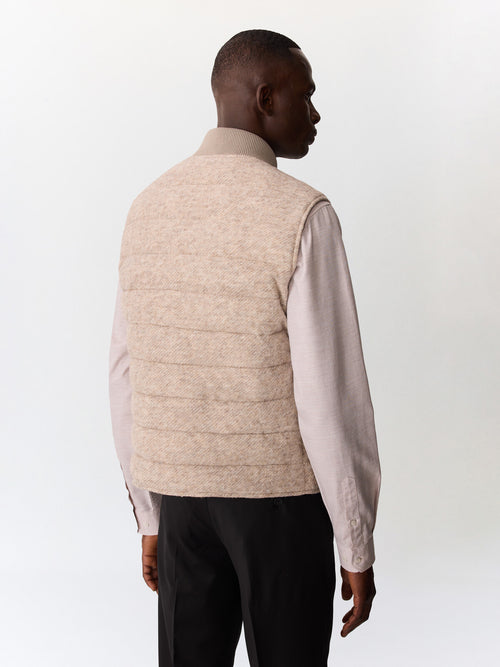 Doudoune sans manches beige réversible - 2 - Father & Sons   - 18 